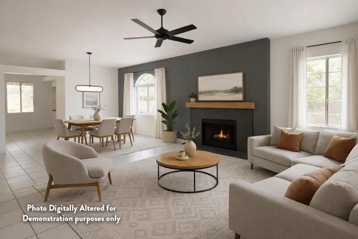 Decorated Living Room