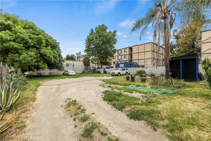 vacant land behind the house