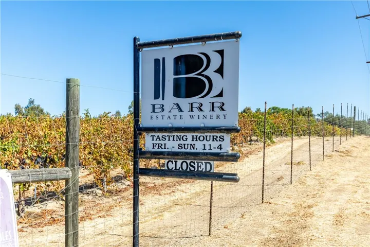 The property currently hosts the Barr Estate Winery, a boutique operation. This listing is for the real estate only,  the business can be included for purchase if desired.