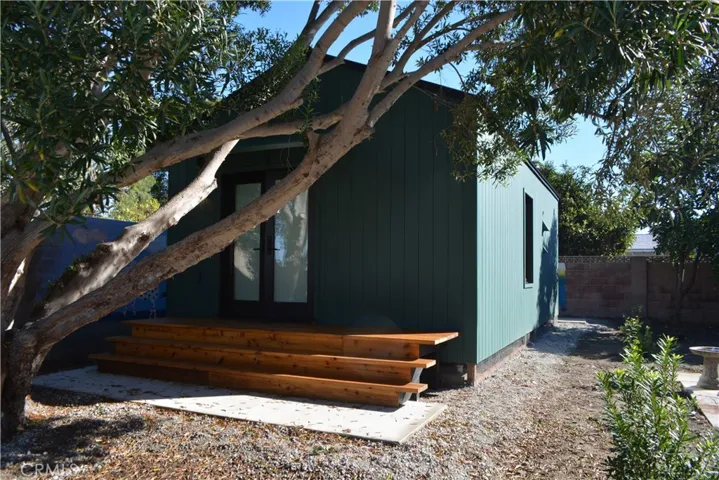 Brand new ADU.  This is technically the back patio and double doors.