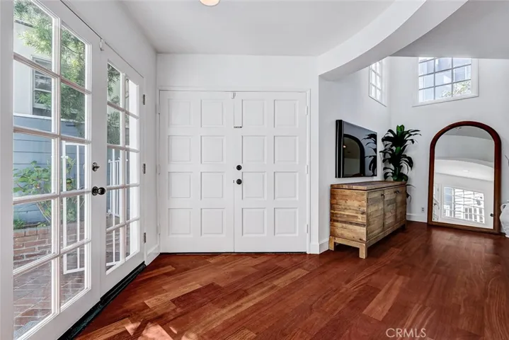 Double door entrance.