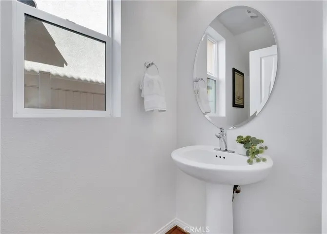 Downstairs powder room