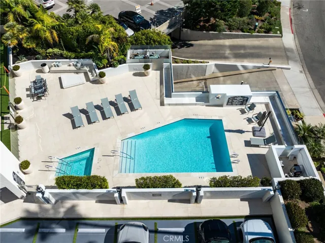 Private community pool deck