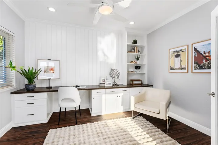Downstairs bed/office