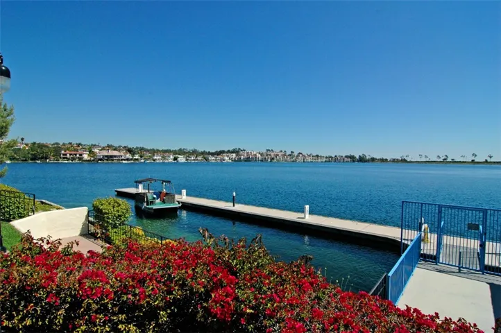 Lake Mission Viejo privileges including boating, beaches, concerts, and lakeside dining all within short distance