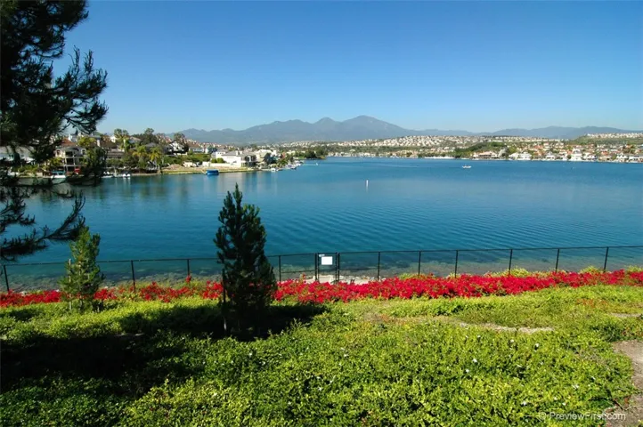 Lake Mission Viejo privileges including boating, beaches, concerts, and lakeside dining all within short distance