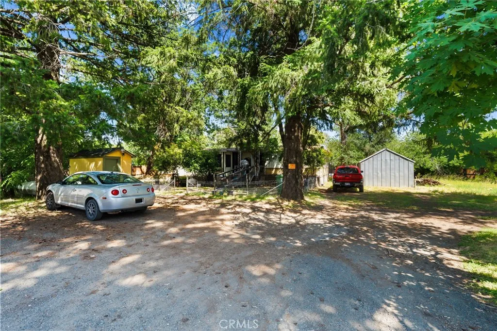 Mobile home in back of property