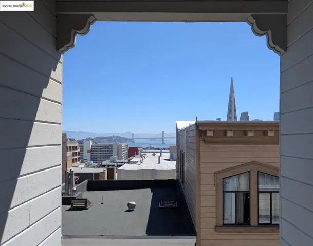 Front door featuring views of the bay.