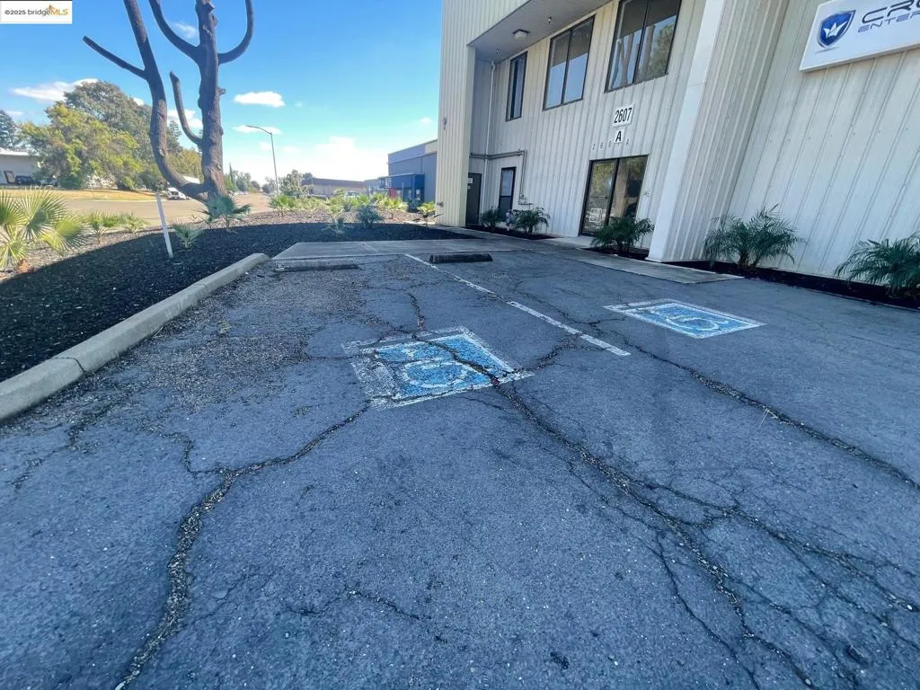 View of uncovered parking lot