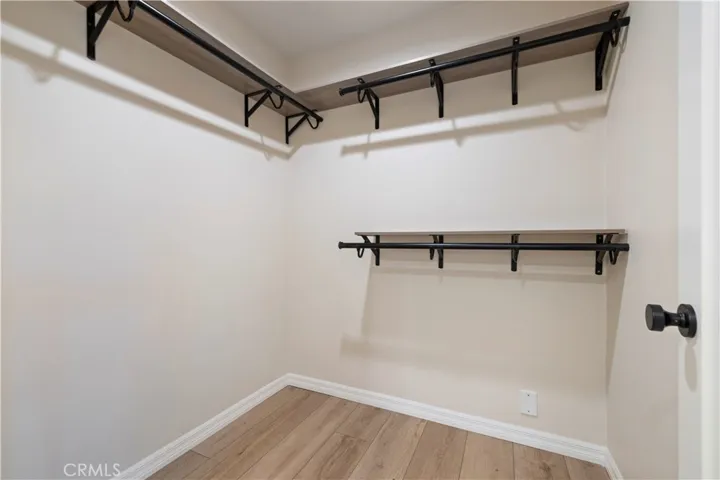 Primary suite walk in closet