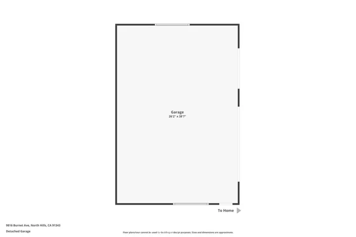 Detached 3 car garage/ shop  26x38