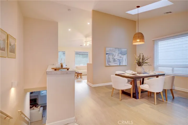 Upstairs dining area