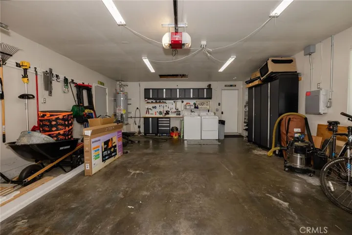 Very Spacious 2 car garage and laundry area