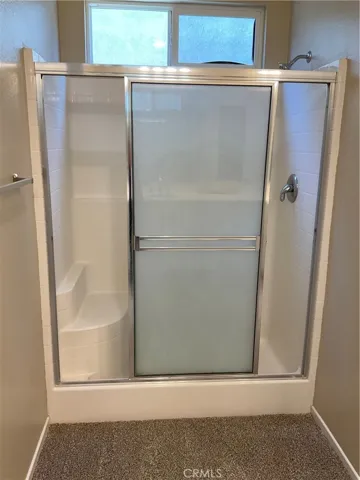 Shower with bench seat