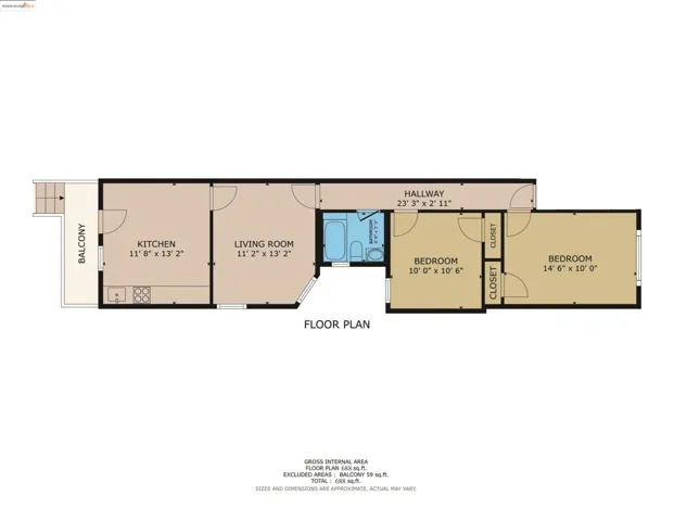 View of room layout