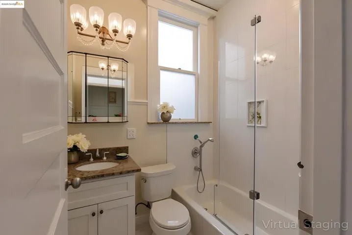Virtually Staged Full bath