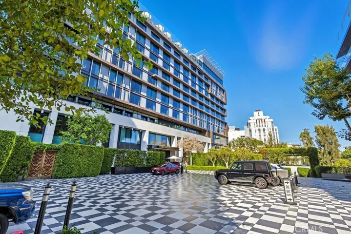 Sun Rose West Hollywood Hotel directly across sharing the entrance from Sun Rose Residences. Residences can use the hotel facilities.Fine dining experiences by Wolfgang Puck