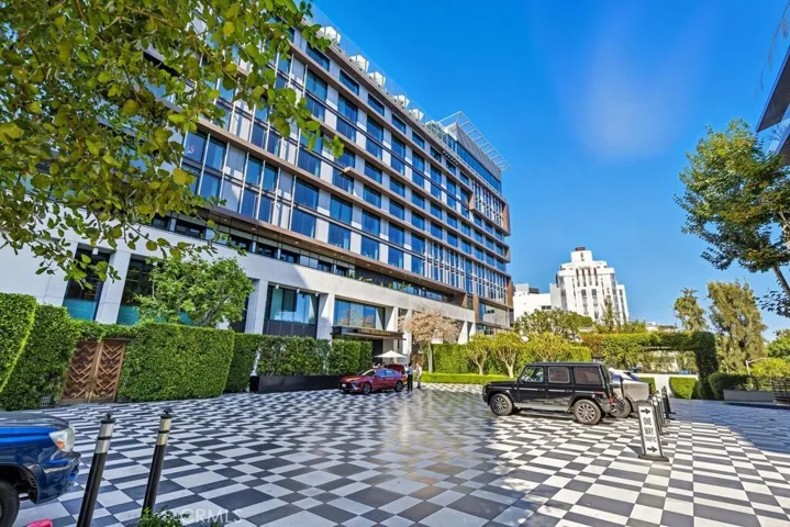 Sun Rose West Hollywood Hotel directly across sharing the entrance from Sun Rose Residences. Residences can use the hotel facilities.Fine dining experiences by Wolfgang Puck