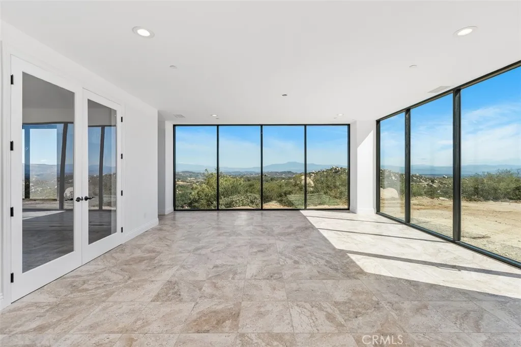 valley, mountain & city light views from the family room