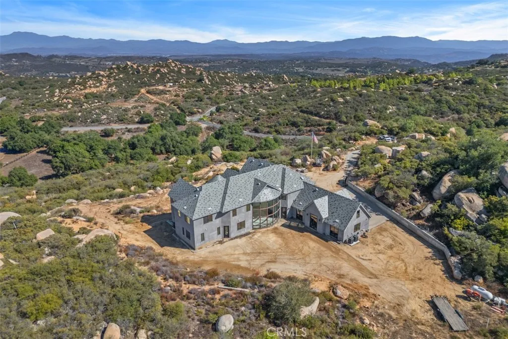 Aerial view from back of house
