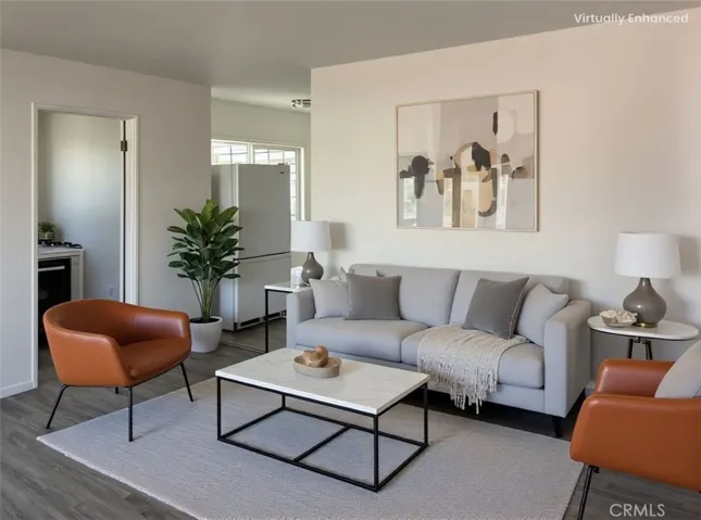 Virtually staged Living Room