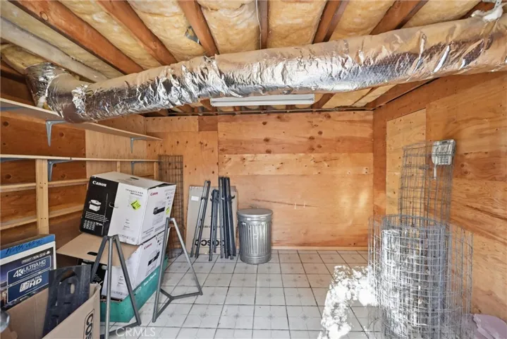 Space under the house.