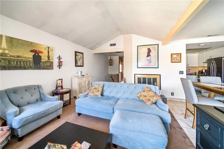Unit B living room