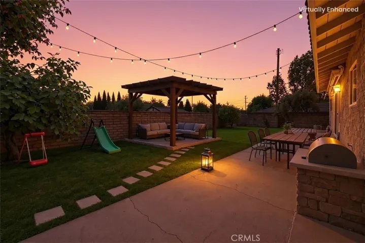 Virtual Image of backyard possibility - night