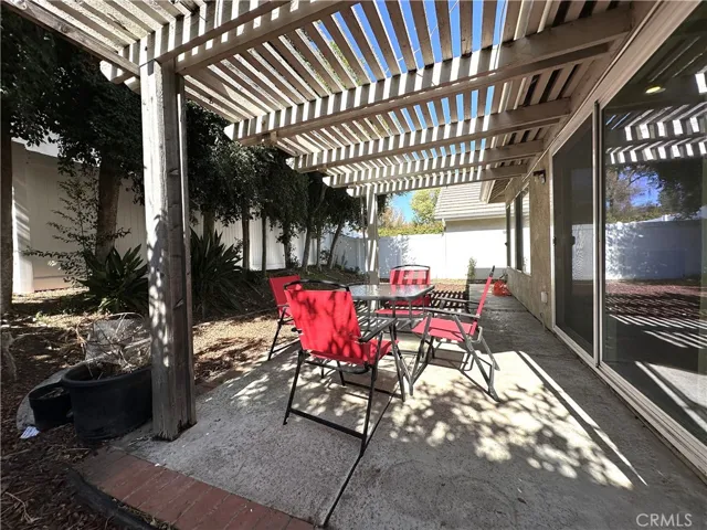 Back yard patio