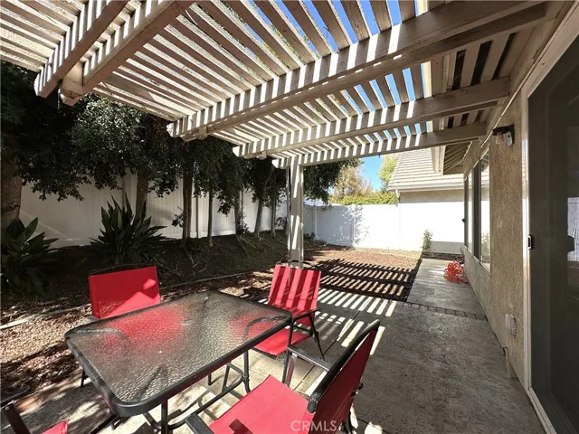 Back yard patio