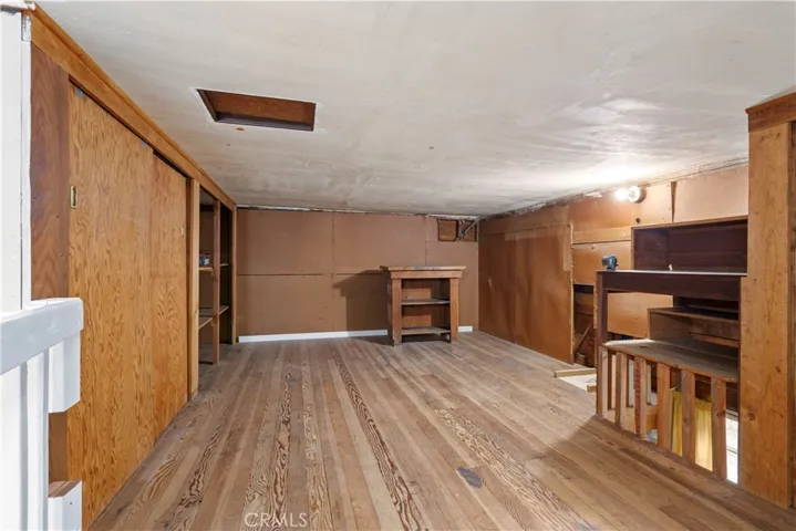 Loft in garage.