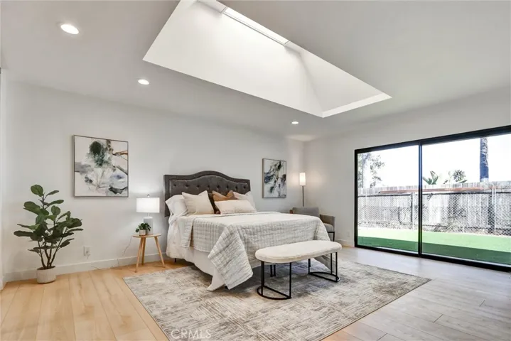 Master bedroom with Sky Lights