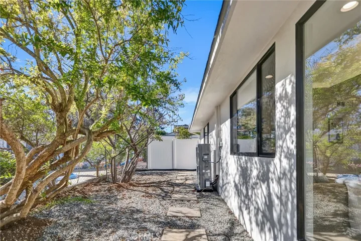 Side Yard with New AC Condenser