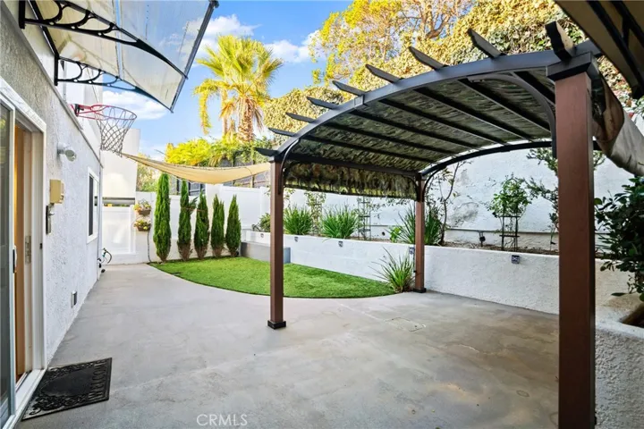 Back yard off family room