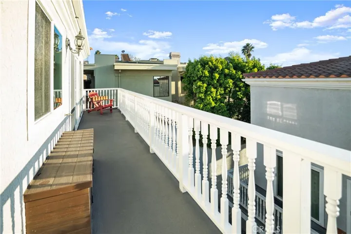 Balcony with ocean view from master bedroom