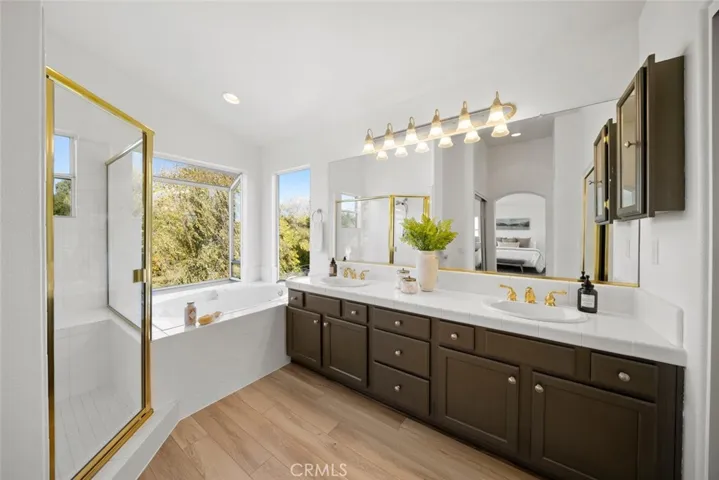 Primary bathroom with 2 closets