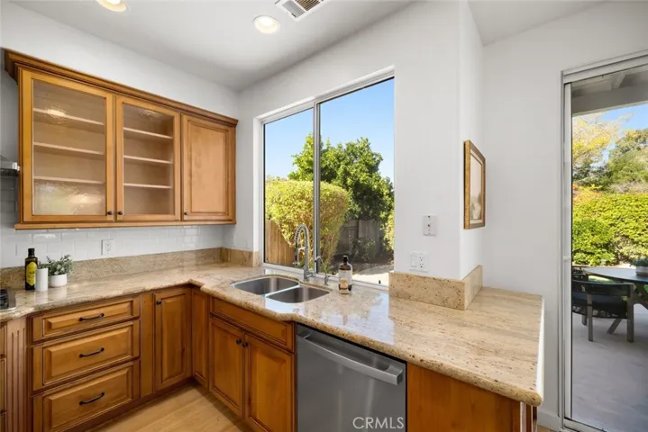 KItchen with granite counters