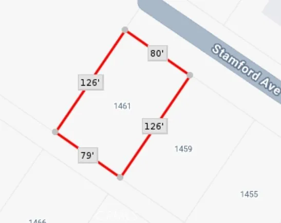 Dimensions of lot