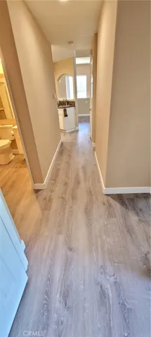 Hallway to Kitchen and Living Room