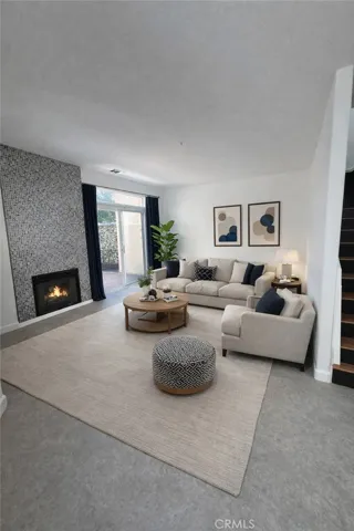Virtually Staged Living Room