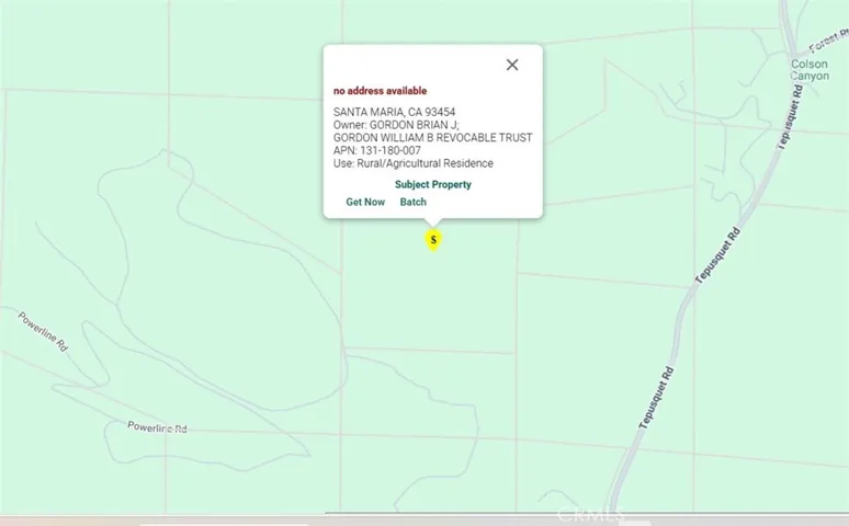0 Tepusquet, Santa Maria, California 93454