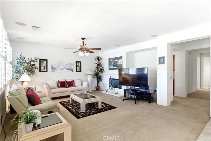 Family Room with Cozy Fireplace