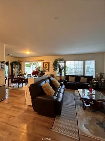 Living room and dining room view from the entry