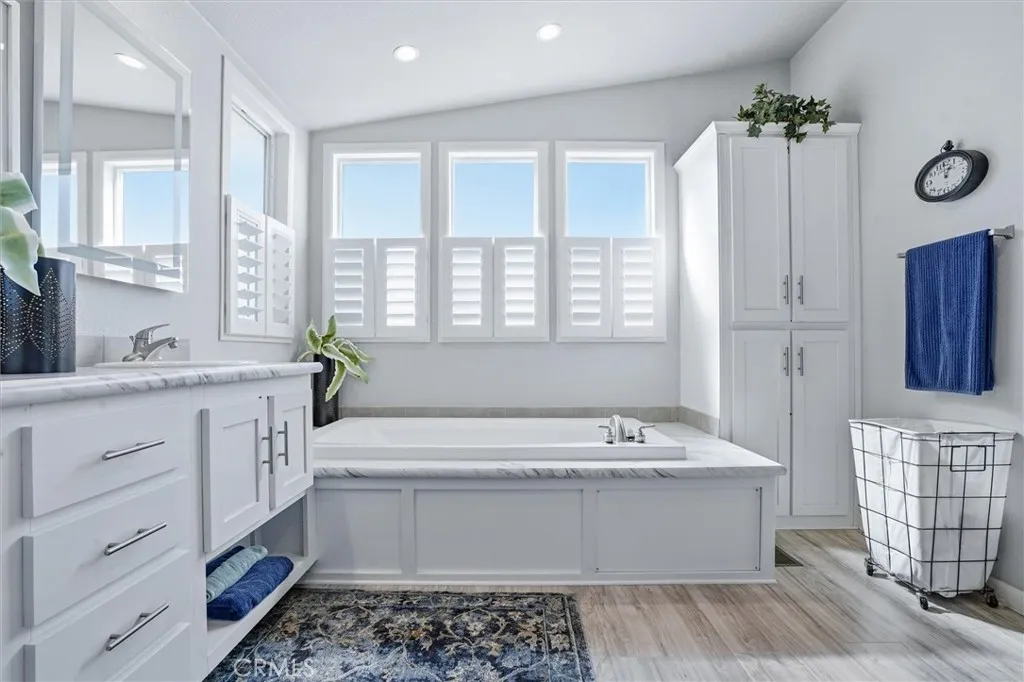 Spacious and bright bathroom