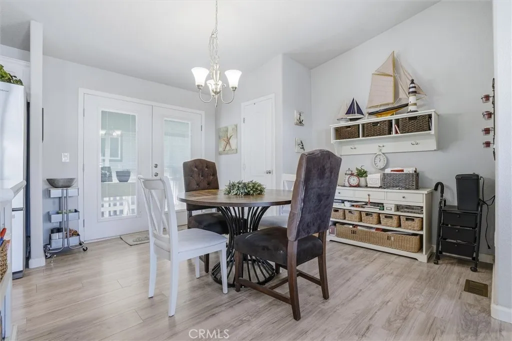 Separate dining area