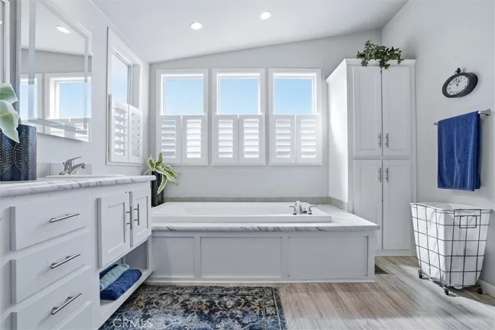 Spacious and bright bathroom