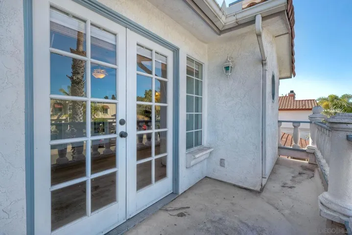 Large balcony off primary bedroom