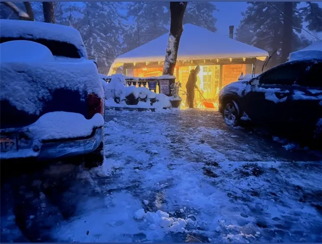 Snow at your future mountain home