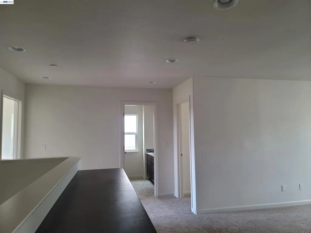 Family room with credenza