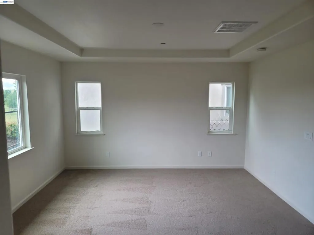 Spacious primary bedroom